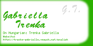 gabriella trenka business card